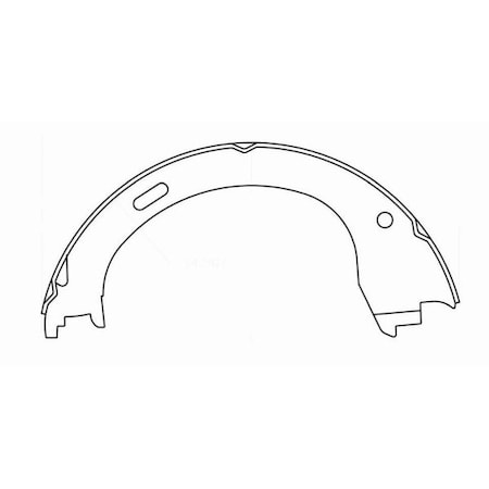 Centric Parts Centric Brake Shoes, 111.09610 111.09610